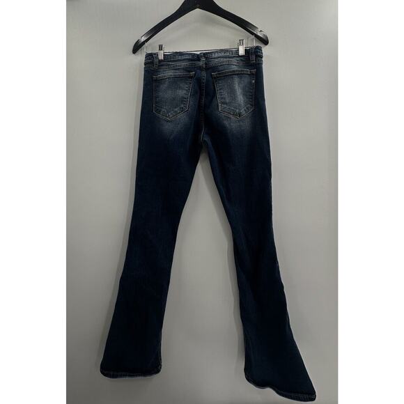 Miss Me Darkwash Mid Rise Bootcut Plain Jeans Womens Size 29 Western Cowgirl - Picture 7 of 14